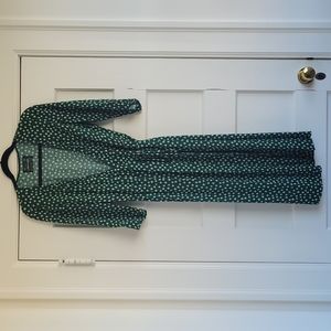 Reformation Green Wrap Dress Large